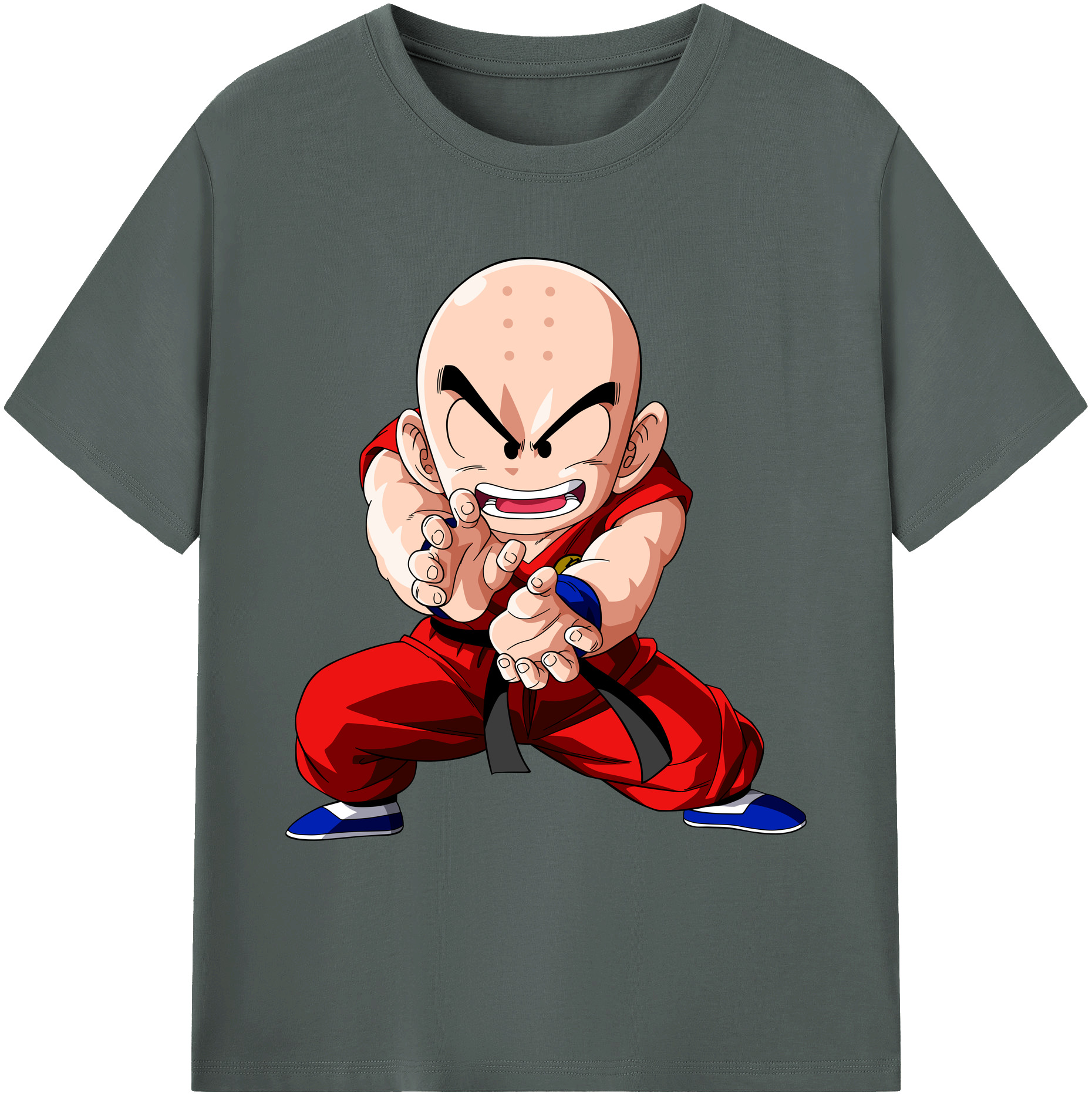 ドラゴンボール クリリン DRAGON BALL krillin 綿100％ メンズ半袖Tシャツ｜肌触りやわらか＆通気性